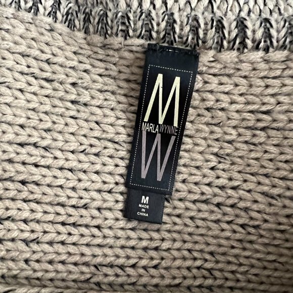 Marla Wynne M Sweater Beige Gold‎ Knit Chunky Long Sleeve Solid - Picture 12 of 14